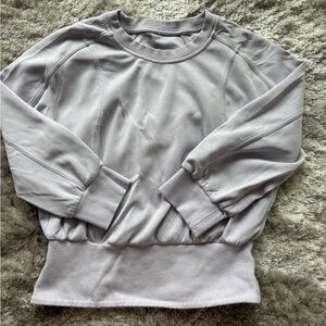 Lululemon Softstream Lilac 3/4 Sleeve Sweatshirt